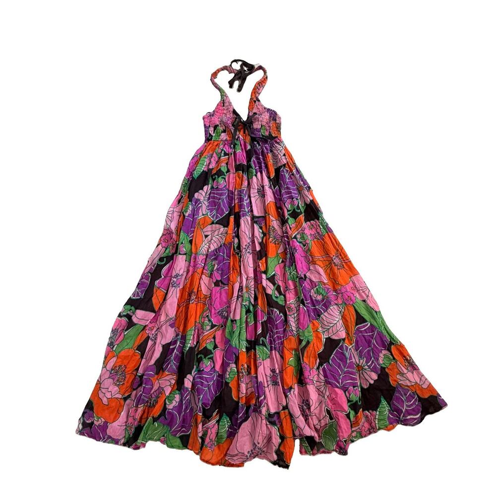 Free People x Revolve Bayside Florals Maxi Dress Sz M Boho
